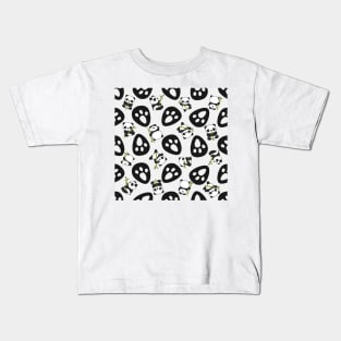 Panda Eating Bamboo Kids T-Shirt